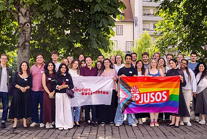 Gruppenfoto der Jusos und JS
