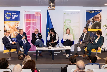 Conférence avec Confrontations Europe, credits : FES Paris/Mathieu Gug