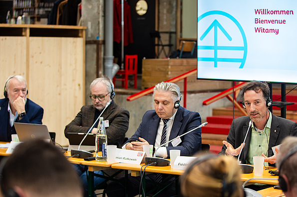 Interventions des élu.es de Douai, Mönchengladbach, Lille et Varsovie, credits : FES Paris/Pruvost