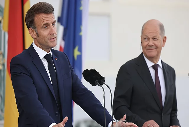 Franco-German Council of Ministers meeting at Meseberg Palace near Berlin, Photo : EPA