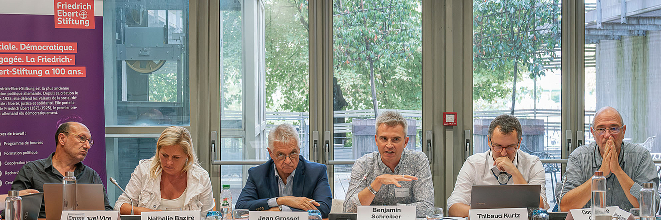 Panel mit französischen Gewerkschaften, Copyright: FES Paris/Philomène Chabert