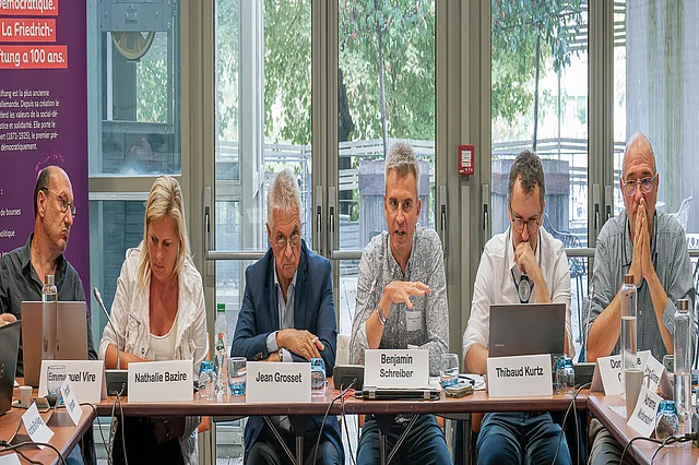 Panel mit französischen Gewerkschaften, Copyright: FES Paris/Philomène Chabert
