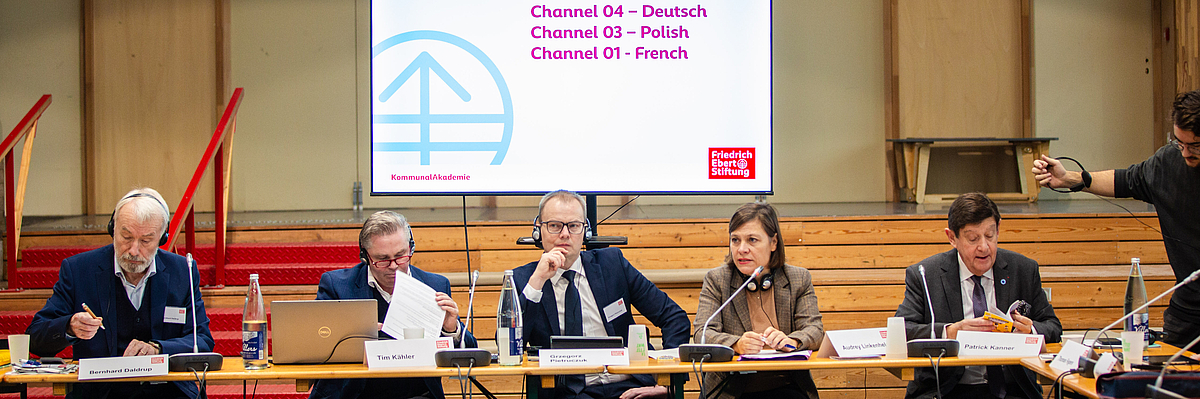 Eröffnungsrede von Senatorin Audrey Linkenheld, credits: FES Paris/Pruvost