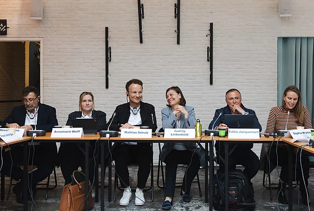 Deuxième Panel avec Audrey Linkenheld, Eddie Jacquemart, Massimiliano Valeriani, Mathias Schulzs et Annemarie Wolff