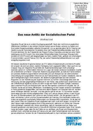 Das neue Antlitz der Sozialistischen Partei