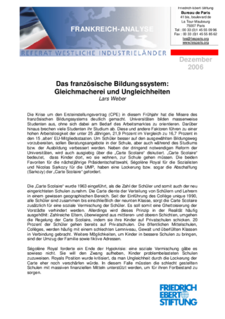 Das französische Bildungssystem