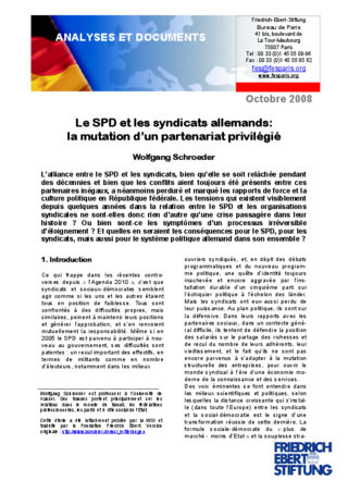 Le SPD et les syndicats allemands