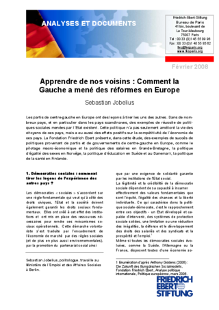 Apprendre de nos voisins