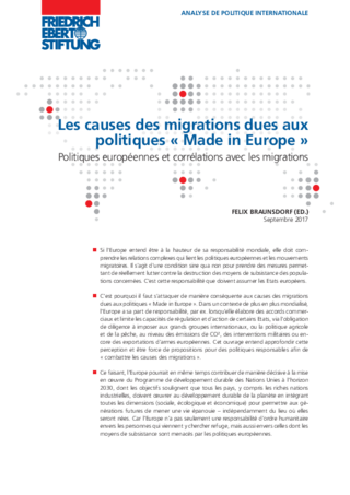 Les causes des migrations dues aux politiques "Made in Europe"