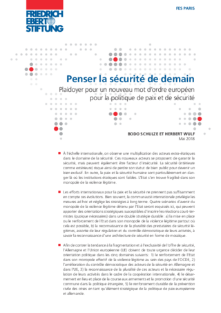 Penser la sécurité de demain