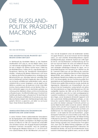 Die Russlandpolitik Präsident Macrons