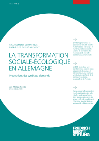 La transformation sociale-écologique en Allemagne