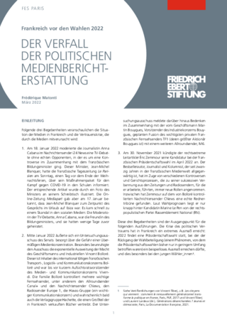 Der Verfall der politischen Medienberichterstattung