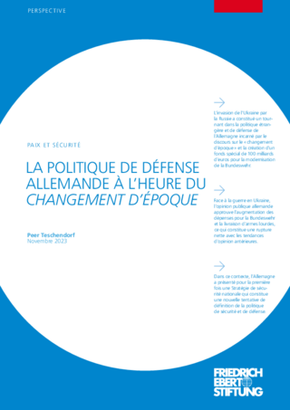 La politique de défense allemande à l'heure du "changement d'époque"