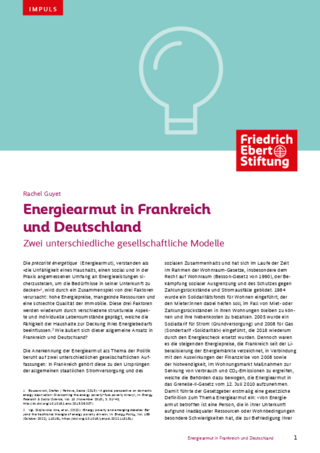 Energiearmut in Frankreich und Deutschland